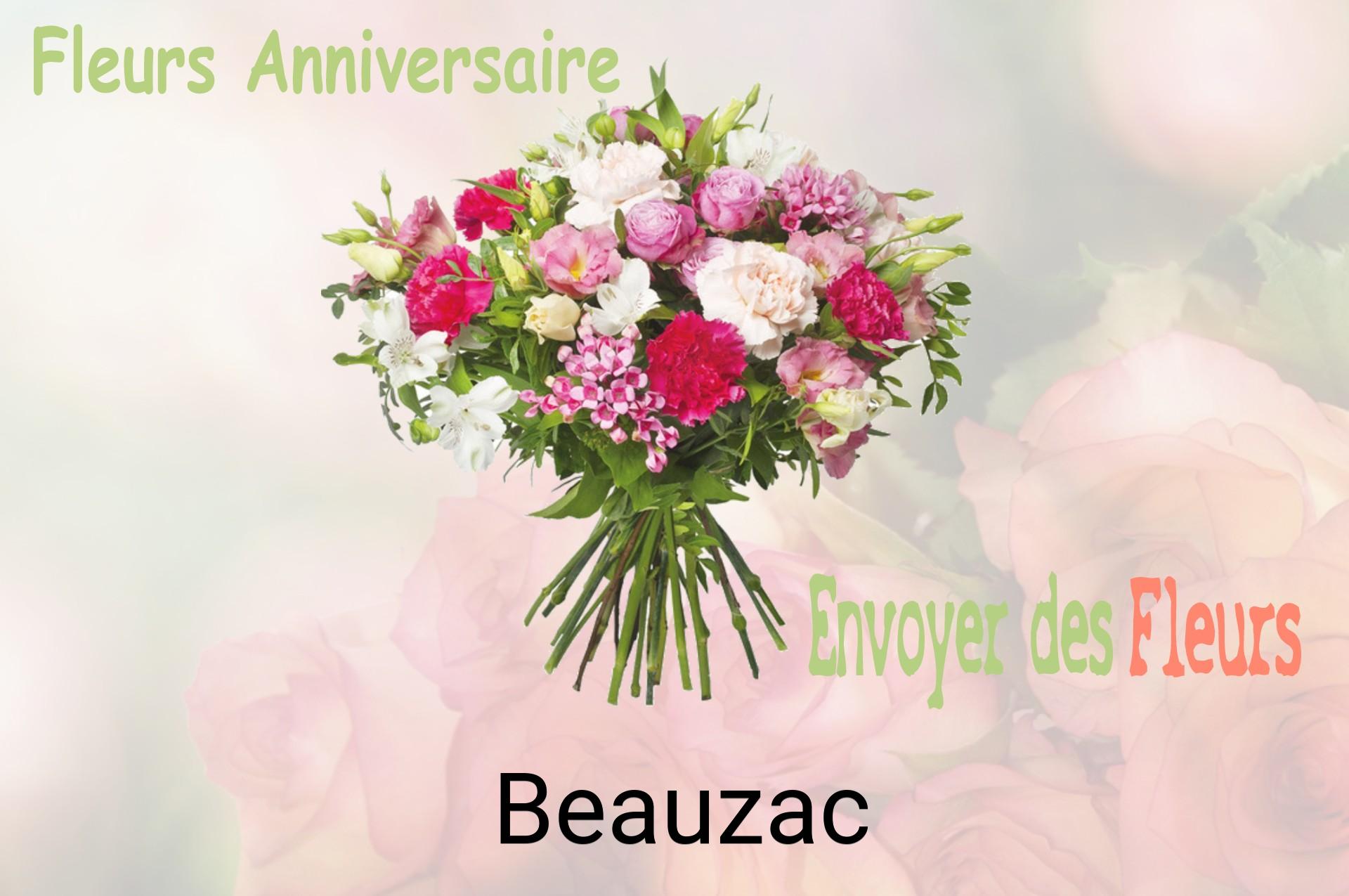 Bouquet de fleurs d’anniversaire livré à Beauzac