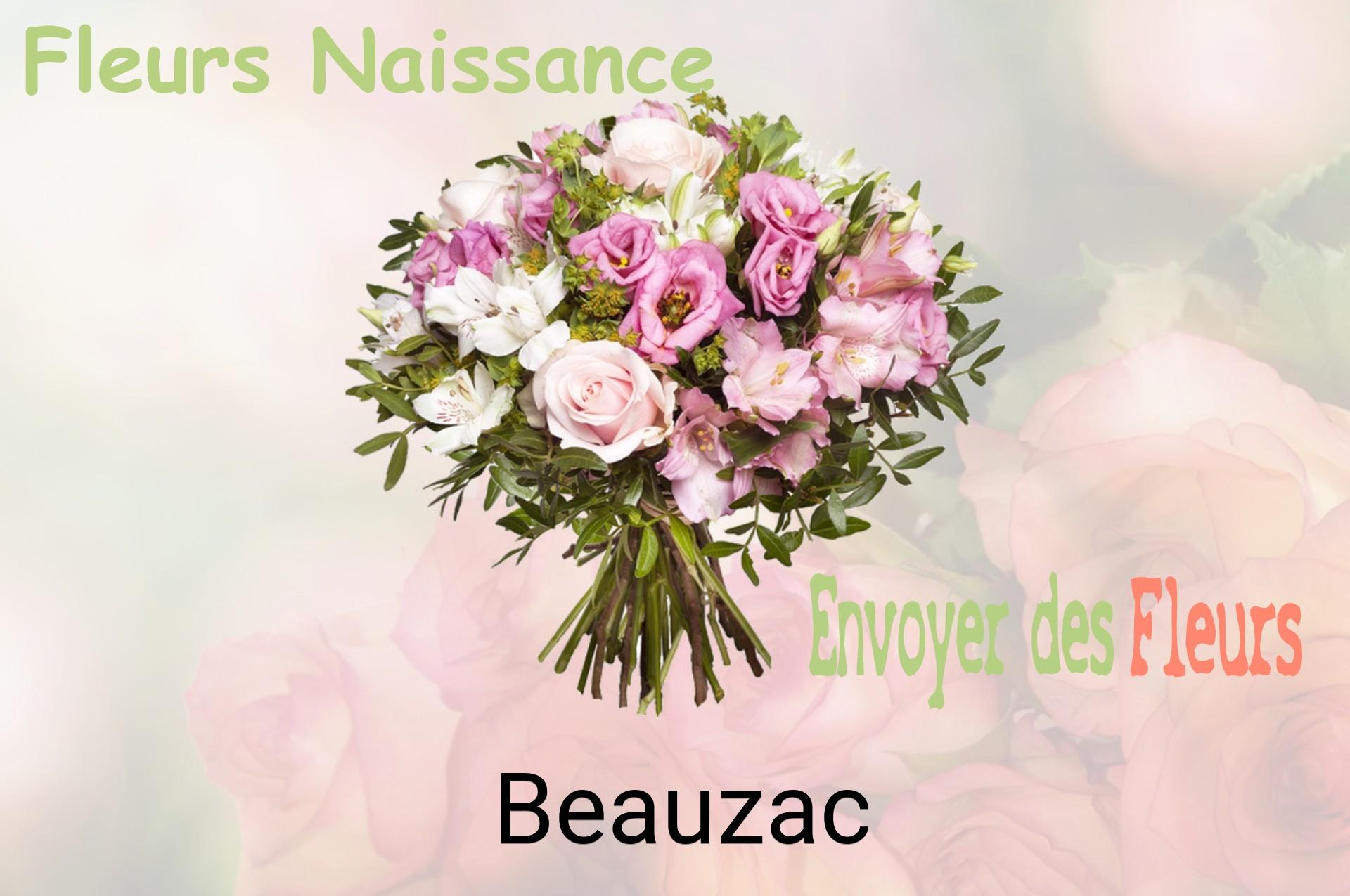 Bouquet de fleurs de naissance livré à Beauzac